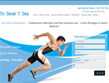Tablet Screenshot of deesportsdoc.com